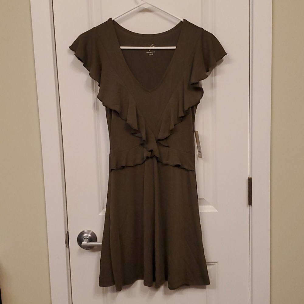 Alya Petit Olive Green Dress